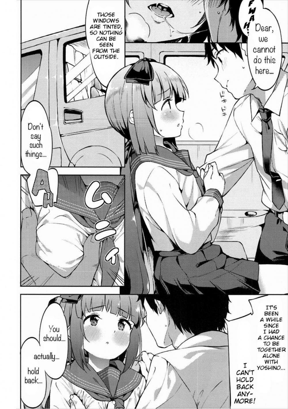 Hentai Manga Comic-Making Out and Fucking Yorita Yoshino In a Car-Read-6